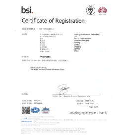 ISO 9001证书-海宁尊龙凯时人生就是搏
